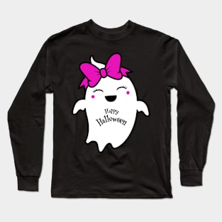 Happy Halloween ghost Long Sleeve T-Shirt
